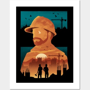 Builder Negative Space Posters and Art